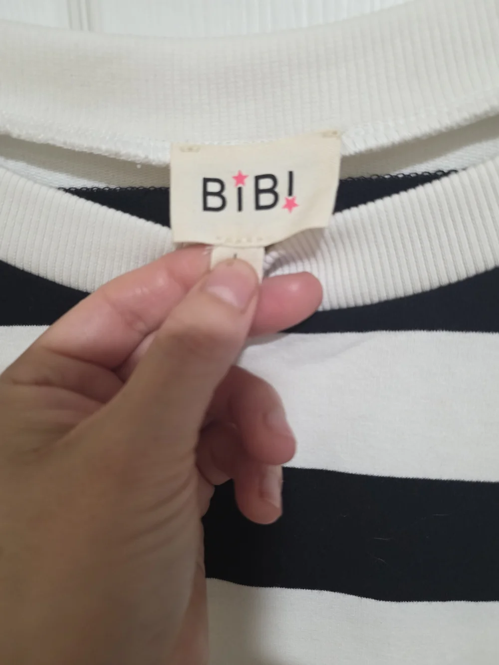 BiBi Black and White Striped Women's Sweater - Picture 5 of 7